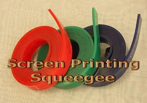 Screen Printing Squeegee Single 50mm x 9mm x12'(144")/Roll 60 Duro (Red Color) - Picture 1 of 1