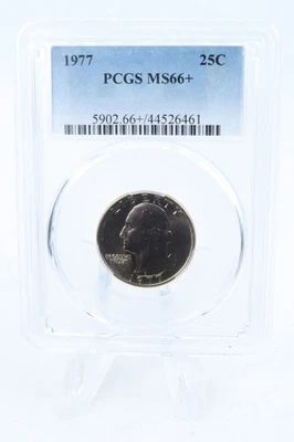 1977-P PCGS MS66+ Washington Quarter Business Strike 25C - Image 1 of 2