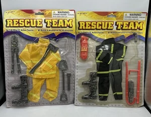 Rescue Team Outfit & Accessories Fits Most 12" Action Figure New Set of 2 - Picture 1 of 12