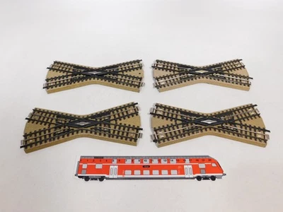 4x Märklin H0 00 3600 K Crossing M Track Full Profile #CW961-0, 5 - Image 1 of 4