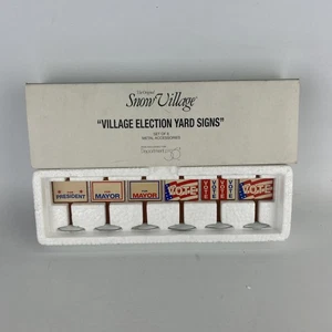 Abteilung 56 Original Schneedorf Wahlhof Schilder 6er Set 52599 - Bild 1 von 6