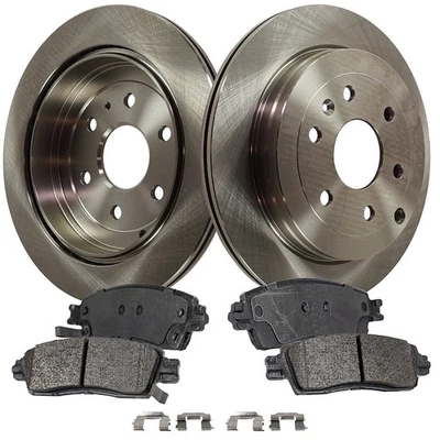 Kit de disco de freno y pastillas para Chevrolet Traverse Buick Enclave 2011 trasero Foto 1 de 4