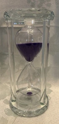 Hermoso reloj de arena de cristal Lonovel de 30 minutos ~ púrpura Foto 1 de 4