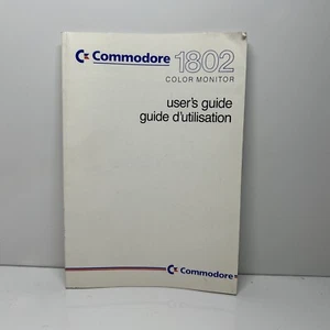 COMMODORE 1802 Color Monitor User's Guide vintage computer reference book - Picture 1 of 2