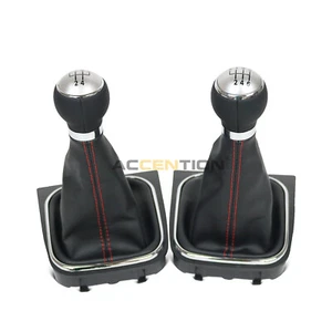 5/6 Speed Gear Shift Knob With Boot For VW Scirocco 2009-2014 EOS 2006-2011 - Picture 1 of 16