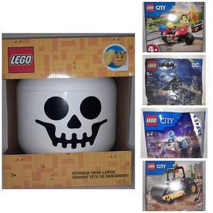 Lego Gift Set - Large Lego Storage Head + 4 Sealed Sets - Lego Packaged Deal - Picture 1 of 9