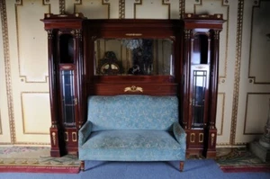 O-248 Architektonisches Empire Salon-Sofa-Überbau um 1890 * - Bild 1 von 1