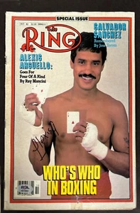 Alexis Arguello Signed The Ring Boxing Magazine PSA AN74941 - Picture 1 of 2