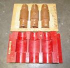 Vintage Mahogany Wood Pattern core plugs Industrial Foundry Casting Mold 