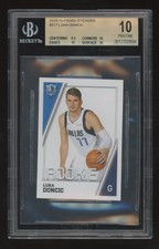 2018-19 Panini Stickers #217 LUKA DONCIC Rookie BGS 10