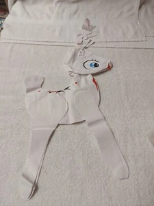 Vintage Inflatable 21" Plastic Vinyl Reindeer Deer Christmas Decoration New 1950 - Picture 1 of 3