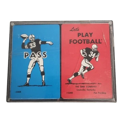 Juego de cartas de fútbol americano Let’s Play Football a Vintage DMR Company 1976 Foto 1 de 4