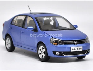1/18 Scale Volkswagen Polo sedan 2011 Blue Diecast Car Model Toy Collection Gift - Picture 1 of 7