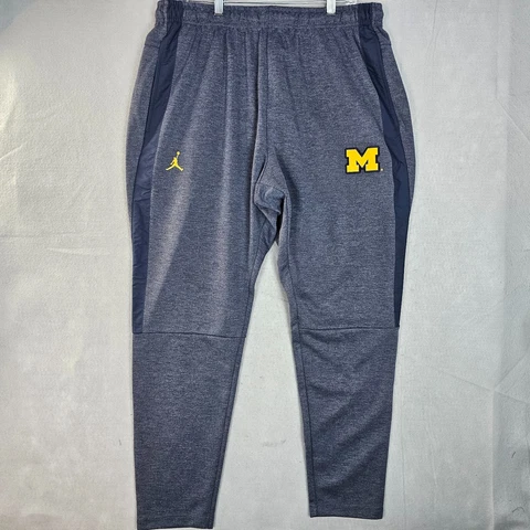 Michigan Wolverines Jordan On Field Sweatpants Mens XL Blue Jumpman Cover