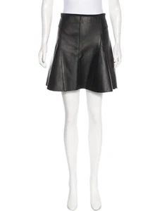 3.1 Phillip Lim Leder Minirock Größe Schwarz | US 10 - Bild 1 von 6