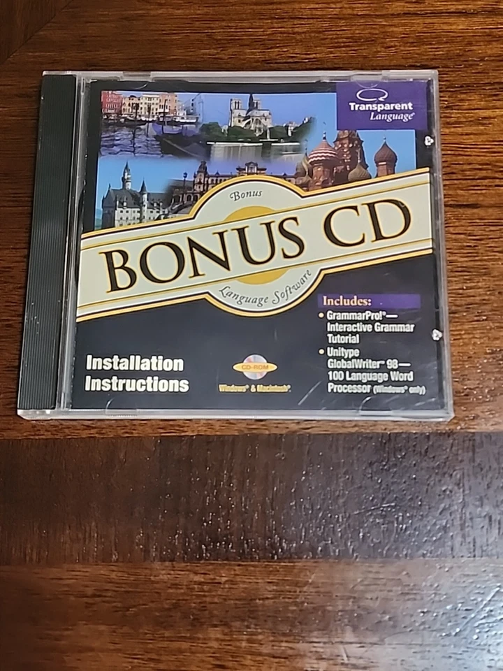 Transparent Language Bonus CD CD-Rom  Software - Image 1 of 4