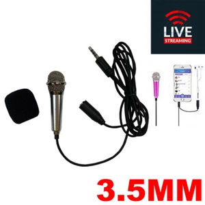 Portable 3.5mm Mini Microphone Fits Personal Live and KTV SILVER - Picture 1 of 1