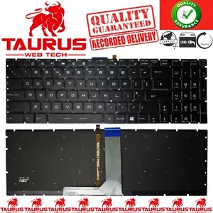 MSI WS60 GE62 6QC QD QF QL GE72 GP GS73VR  Rep Keyboard Backlit UK 9Z.NCXBN.10U - Picture 1 of 3