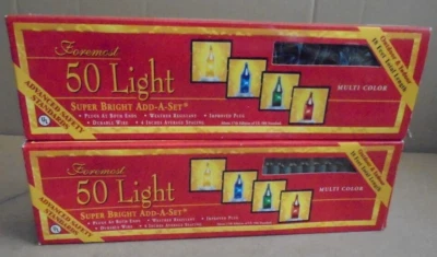 Juego de luces multicolores Foremost interior/exterior (2 cajas) 50 ct cada una Foto 1 de 4