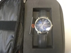 SCHILD 1896 Men’s Watch Blue Dail Face & Blue Leather strap SC-1000-034 - Picture 1 of 4