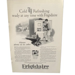 Vintage 1927 Frigidaire Ready at Any Time Ad Advertisement - Picture 1 of 4