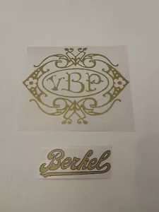 Adesivo BERKEL VBP oro+ Corsivo oro bordo nero 8,5x3,2 - Bild 1 von 1