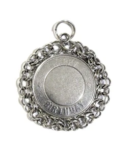 STERLING SILVER HAPPY BIRTHDAY PENDANT #7G200385 - Picture 1 of 3