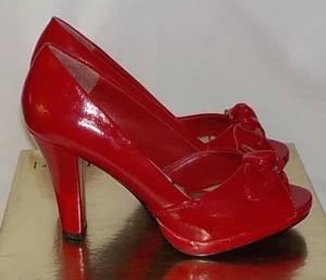 Madden Girl Heels Gr. 6 M rot Cocco Peeptoe - Bild 1 von 3