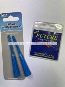 NUEVO 2 x Mapa Pequeño Bobinador Plate Látigo Bungs + 2 x Futuro Bloqueo de Torsión Micro Conector - Imagen 1 de 1