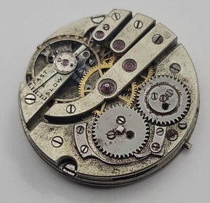 Antique 30mm Wolf Tooth Pocket Watch Movement Sold Gor Parts Repairs - Picture 1 of 6
