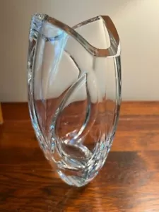 BACCARAT CRYSTAL GIVERNY VASE BY R. RIGOT - 9 inches tall - Picture 1 of 6