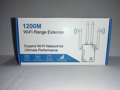 1200M Wi-Fi Repeater Wireless Range Extender AP Dual Band Signal Booster WPS - Image 1 of 4