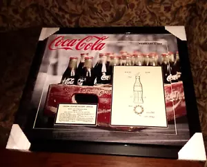 VINTAGE COKE Coca Cola 1922 PATENT POSTER 24x28 3D FLOAT 2.25" MATTE BLACK - Picture 1 of 5