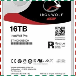 Disco duro NAS SATA-III ST16000NE000 NUEVO Seagate IronWolf Pro 16 TB 7200 rpm 3,5" - Imagen 1 de 6