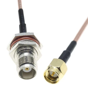 SMA Male to TNC Female Nut Lot Coaxial RF Jumper Pigtail RG316 Cable - Picture 1 of 5