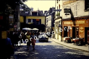 Paris France Streets Shop Women 50's 60's Original Kodachrome Photograph Slide - Picture 1 of 1