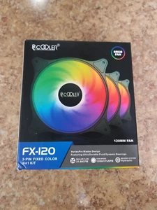 PC Cooler FX-120 -3 pin fixed color-SRGB FAN - Picture 1 of 2
