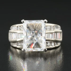 14K 6.25 CTW Lab Grown Diamond Ring with IGI Report and Platinum Head SUPERB - Picture 1 of 11