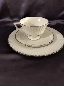 3 Pc. Colonnade Platinum by LENOX Tea Set - Picture 1 of 12