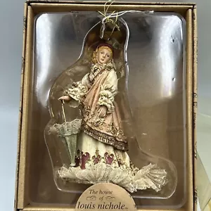 Kurt Adler Louis Nichole Victorian Christmas Ornament Lady With Parasol NIB - Picture 1 of 5