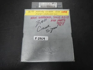 *1996-97 MERCURY COUGAR ECM CORE #F6SF-12A650-DC Control Module (F-2569:W1C7) - Picture 1 of 3