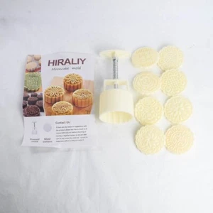 Mid-Autumn Festival DIY Hand Pressure Moon Cake Mold Set of 8 Large - Picture 1 of 4