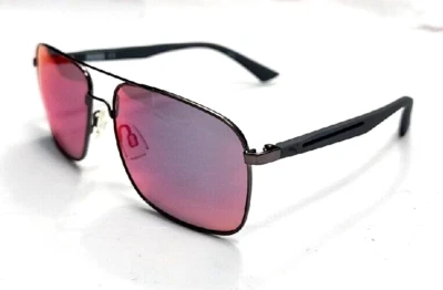 PUMA PU0006S 004 Flexstyle Gunmetal Square Sunglasses 59-16 135 New Box Pouch - Image 1 of 4