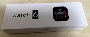Smartwatch 6 mit Silikonarmband, - Bild 1 von 4