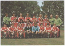 Fortuna Düsseldorf football Bundesliga 1975/76 miner card signatures