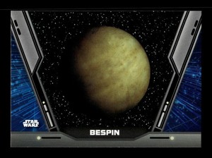 2020 TOPPS STAR WARS HOLOCRON SERIES CHARTING THE GALAXY #CG-11 BESPIN