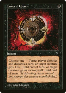 1x Funeral Charm - LP - Visions - SPARROW MAGIC mtg - Picture 1 of 1