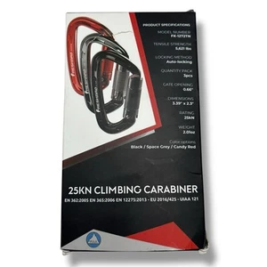 Freskaro 25KN Kletterkarabiner 3 Stück 3,93” x 2,3” Auto-Locking FK-1272TN - Bild 1 von 6