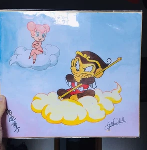 Shikishi di Monkey  27x23,5cm, acquerello di Yoshiko Watanabe - Foto 1 di 2