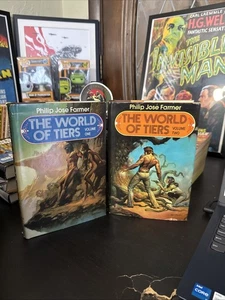 WORLD OF TIERS Volumes 1&2 by Phillip Jose Farmer BCE Book Club Edition HC/DJ - Bild 1 von 9